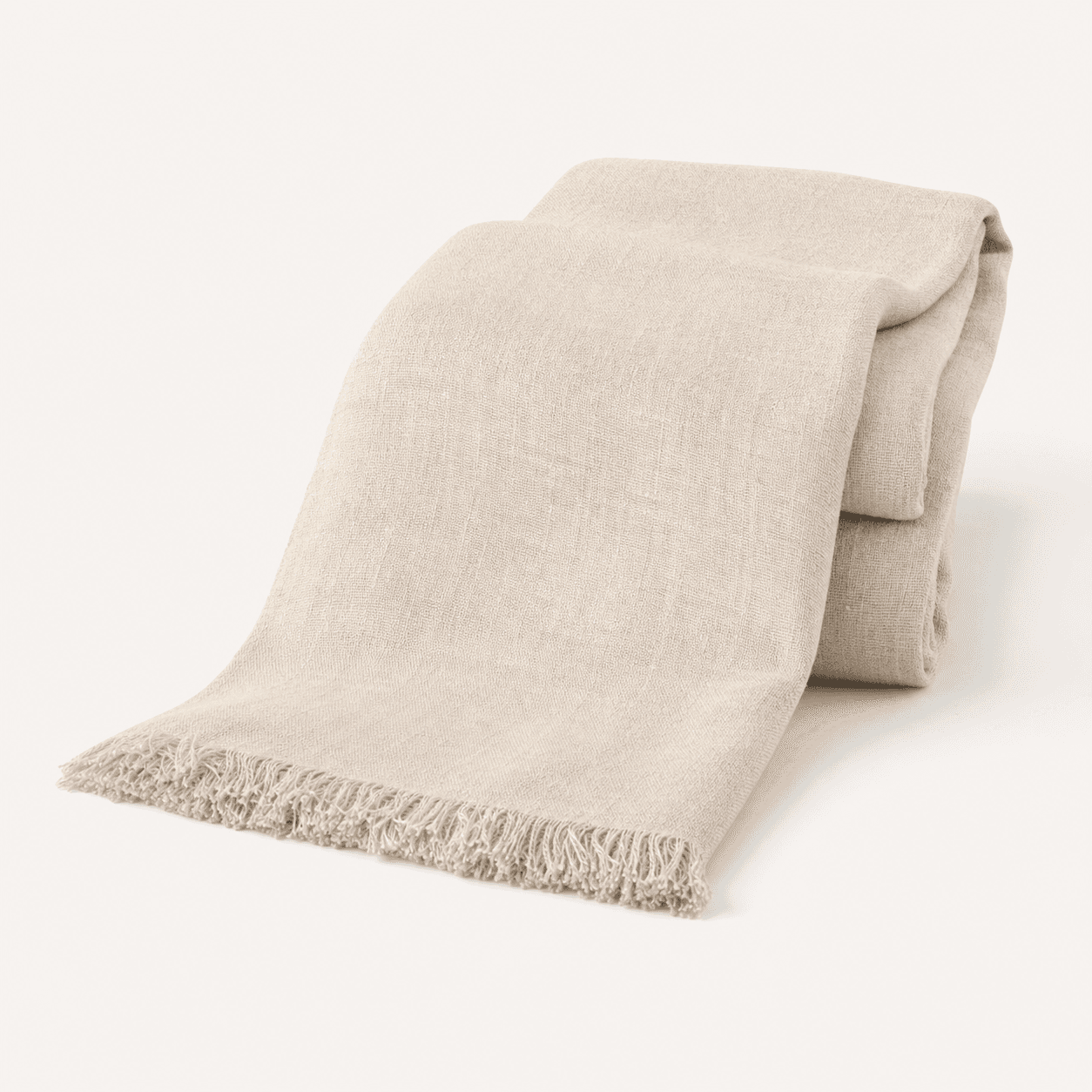 Linen Throw Blanket - image 1 of 3